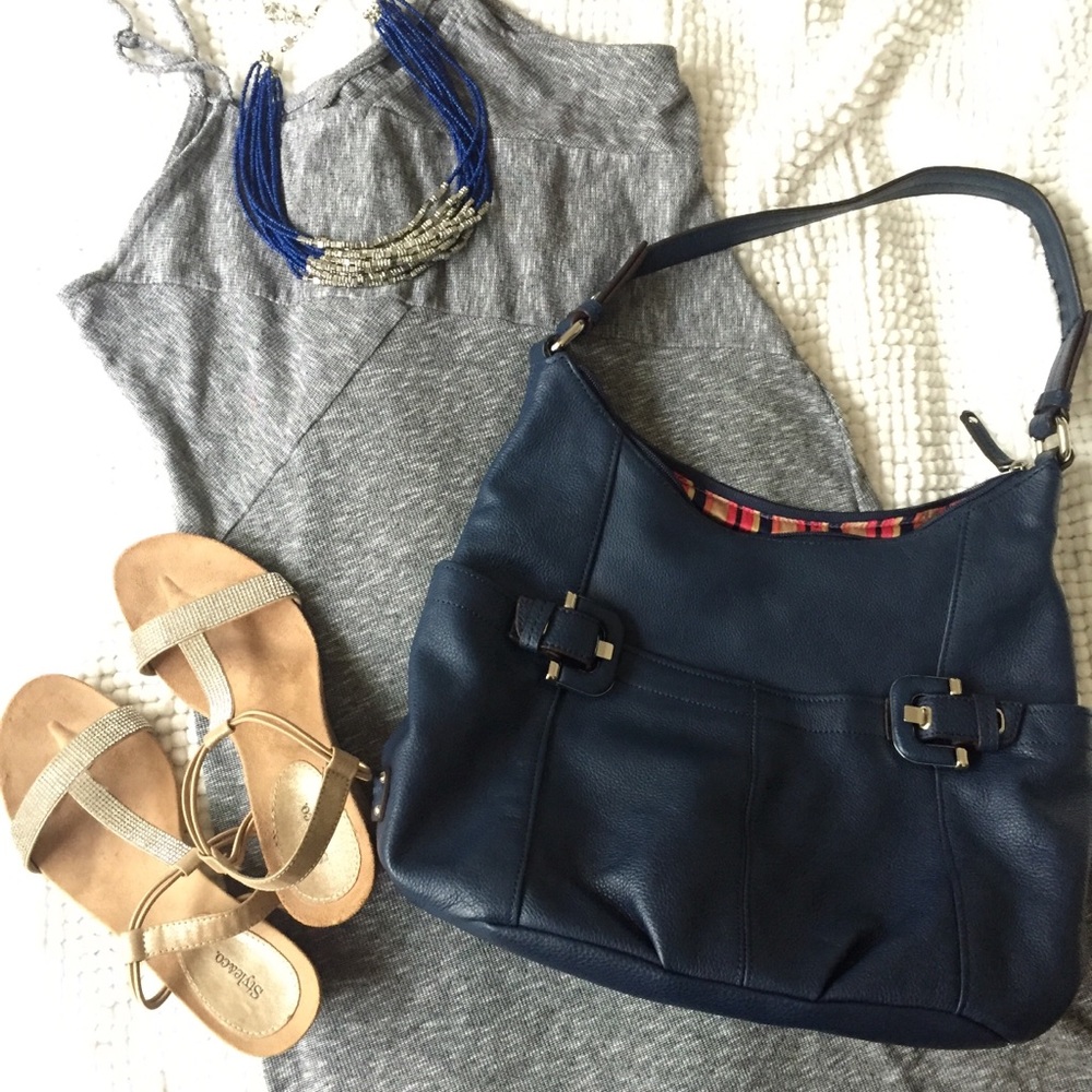Tignanello navy blue shoulder bag